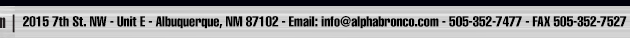 Contact Alpha Bronco